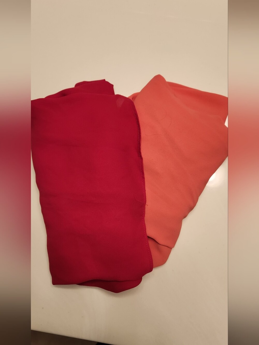 Bundle Of 2 Size M Flowy Pink Blouses Chaus Cherry Redish Pink And Sami&Jo Coral